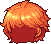 Blaze Wizard Knight Hair, orange