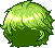 Blaze Wizard Knight Hair, green