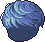 Dark Lyrk Hair, blue