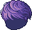 Dark Lyrk Hair, purple