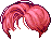 Dark Red Carpet Hair, red