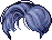 Dark Red Carpet Hair, blue