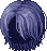 Half Chic Hair, blue