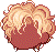 Generous Cream Curls, orange