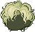 Generous Cream Curls, green