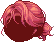 Man Bun Hair, red