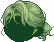 Man Bun Hair, green