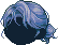 Man Bun Hair, blue