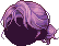 Man Bun Hair, purple
