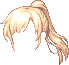 Simple Ponytail, blonde