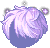 Wavy Lone Wolf Hair, purple