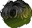 Black Hushy Hair, green