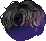 Black Hushy Hair, purple