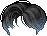 Black Red Carpet Hair, blue