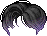 Black Red Carpet Hair, purple