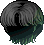 Black Flow Hair, green