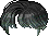 Black Recover Hair, green