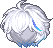 Snowy Night Hair, blue
