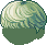 Gently Flowing Hair, green