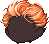 Two-Toned Wild Rider Hair, orange