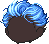 Two-Toned Wild Rider Hair, blue