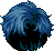 Timid Heart Perm Hair, blue