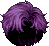 Timid Heart Perm Hair, purple