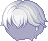 Curly Bubble Hair, blue