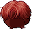 Sophisticated Boy Hair, red