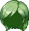 Spirit Walker of the Five Planets Hair, green