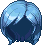 Spirit Walker of the Five Planets Hair, blue