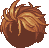 Curtained Hair, orange