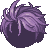 Curtained Hair, purple