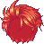 Friends World Kinesis Hair, red