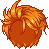 Friends World Kinesis Hair, orange