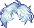 Temporal Rampage Hair, blue