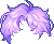 Temporal Rampage Hair, purple