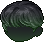 Black Forte Hair, green