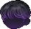 Black Forte Hair, purple
