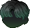 Black Parted Boyish Hair, green