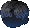 Black Parted Boyish Hair, blue