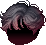 Black Soft Pearl Hair, red