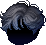 Black Soft Pearl Hair, blue