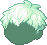 Teensy Yarn Hair, green