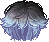 Sugar-Tipped Hair, blue
