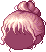 Lumpy Hair Bun, red