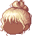 Lumpy Hair Bun, orange