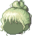 Lumpy Hair Bun, green