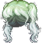Saturn Hair, green