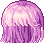 Short Choppy Bangs, purple
